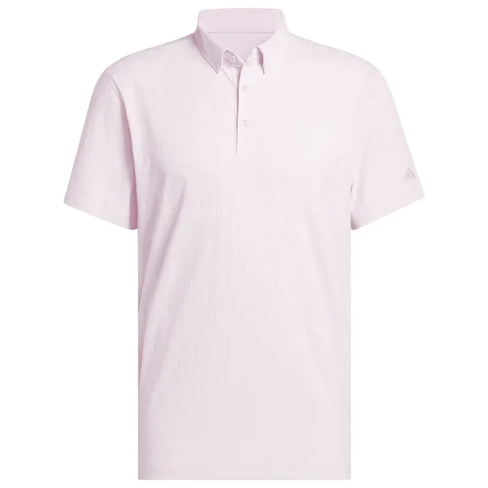 adidas Go-to Textured Polo Shirt – Clear Pink