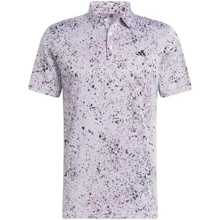 adidas Jacquard Polo Shirt – White/Black/Lucid Fuchsia
