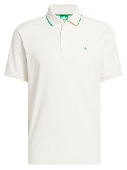 adidas Originals Twistknit Trefoil Polo – Chalk White
