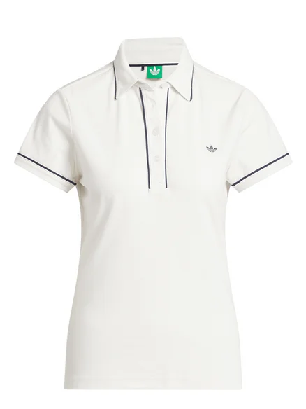 adidas Originals Womens Twistknit Trefoil Polo – Chalk White