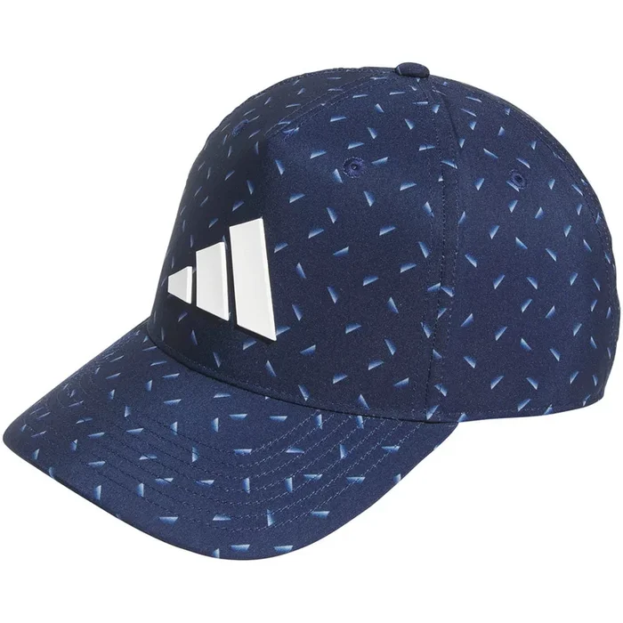adidas Tour Print Snapback Cap – Collegiate Navy