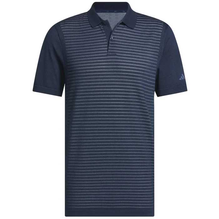 adidas Ultimate365 Tour Seamless Stripe Polo Shirt – Collegiate Navy