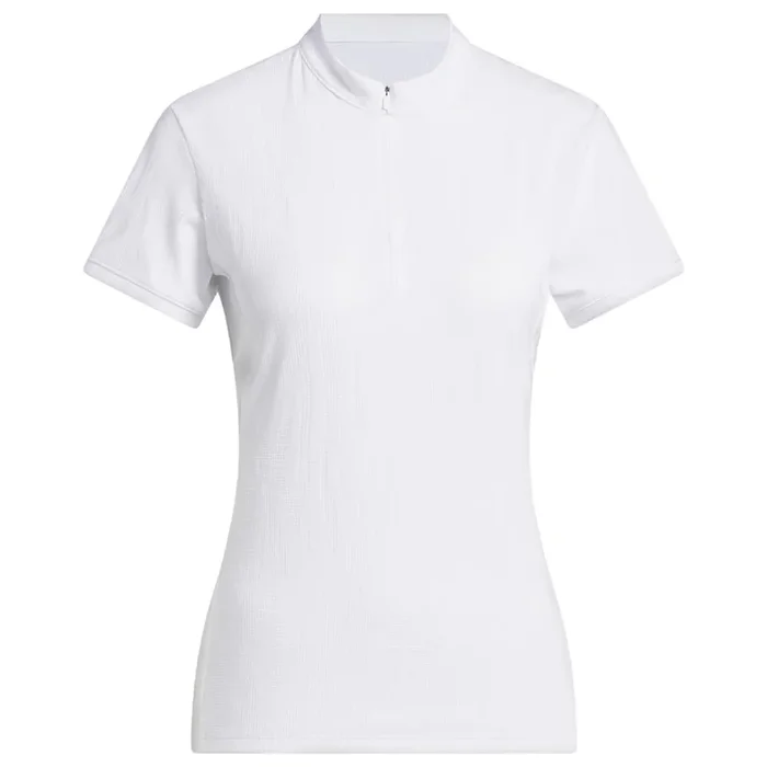adidas Women’s Go-To Jacquard 1/4 Zip Mock Neck Polo