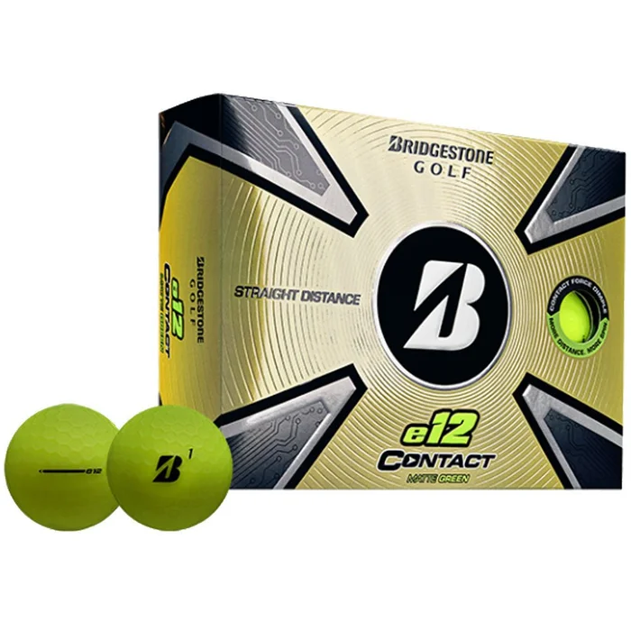 Bridgestone e12 Contact Golf Balls – Matte Green – 2023