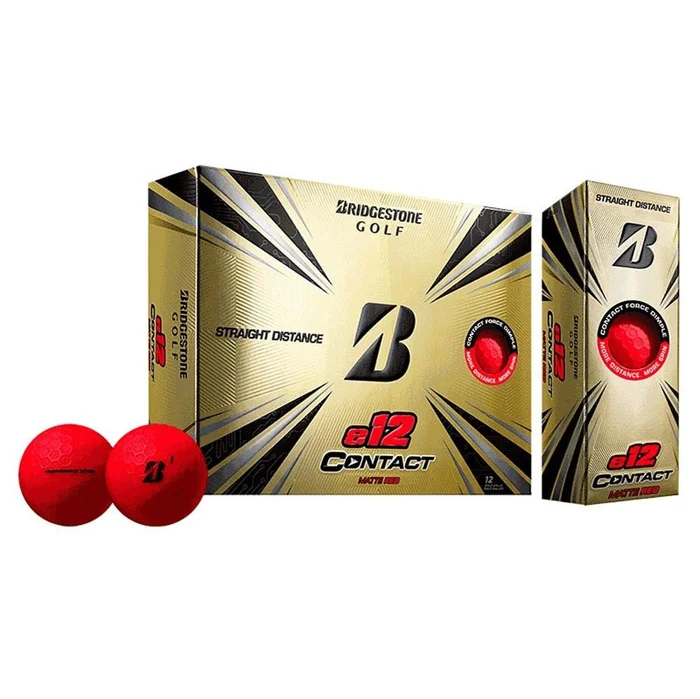 Bridgestone e12 Contact Golf Balls – Matte Red