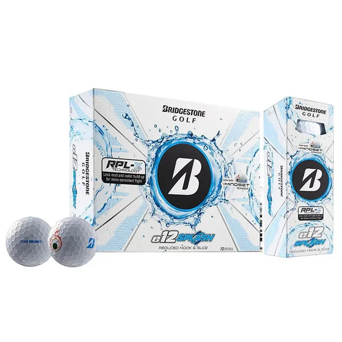 Bridgestone e12 Splash Golf Balls – White – 12 Pack