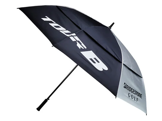 Bridgestone Tour Umbrella – Silver/Black