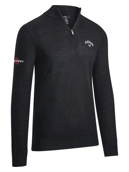 Callaway 1/4-Zip Blended Merino Sweater – Black Ink