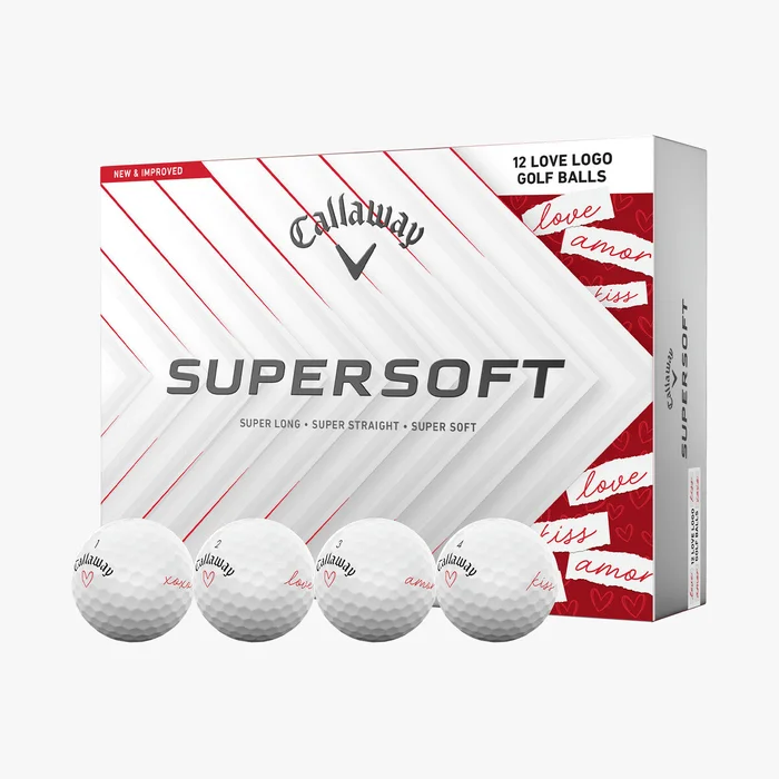 Callaway 2025 SuperSoft Valentine Golf Balls – 1 Dozen