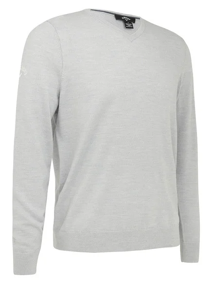 Callaway V-Neck Merino Sweater – Pearl Blue