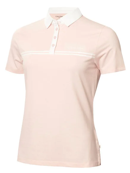 Calvin Klein Womens Bellevue Polo Shirt – Shell Pink