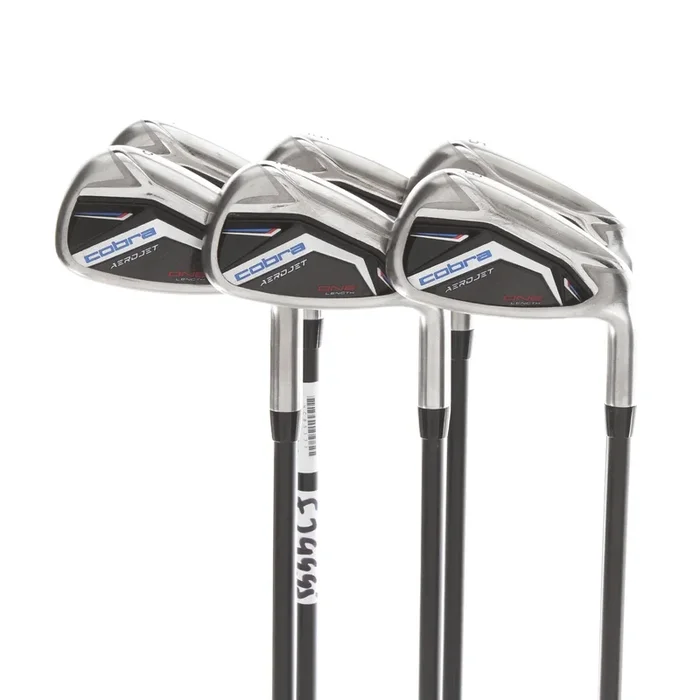 Cobra Aerojet One Length Graphite Mens Right Hand Irons 5-PW Senior – KBS PGI 65