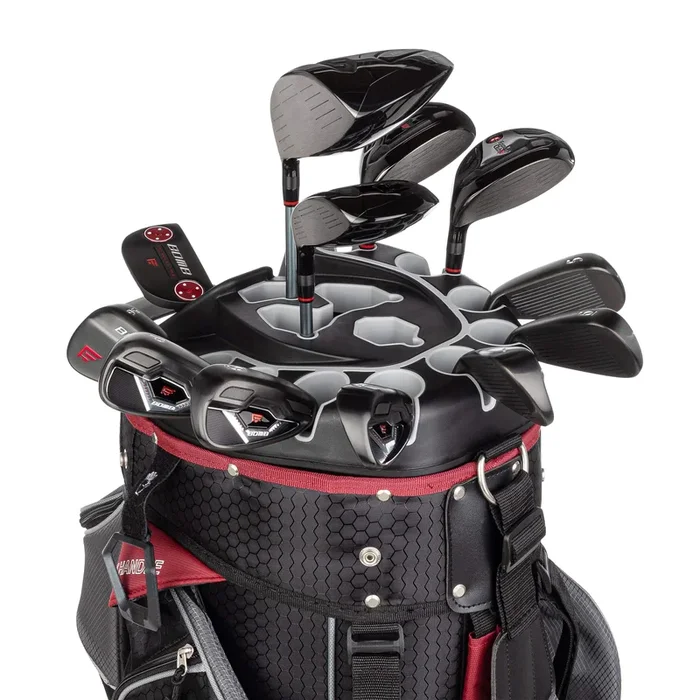 Founders Club Bomb Men’s Golf Club Set with 14 Way Organizer Golf Charcoal Bag Right Hand