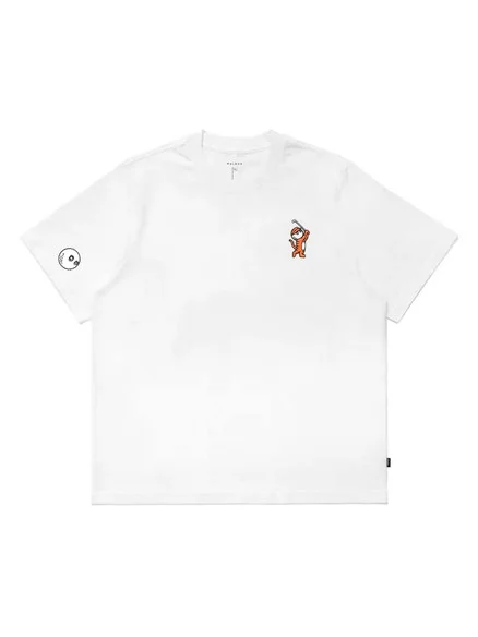 Malbon Evergreen Tiger Buckets Tee – White