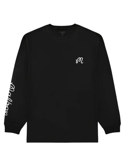 Malbon Gorse Long Sleeve Tee – Black