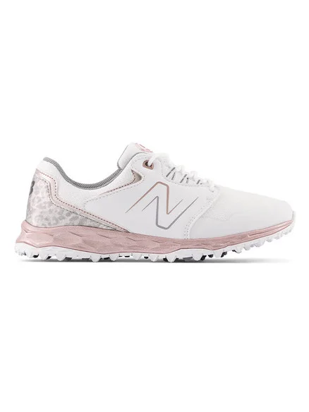 New Balance Women’s Fresh Foam Links SL V2 Golf Shoes – White/Rose Gold