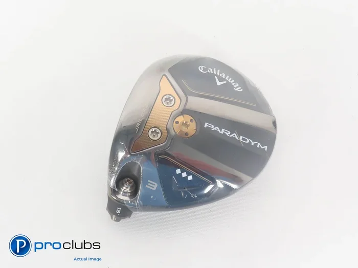 New! Left Handed Callaway Paradym ◊◊◊ 15* – 3 Wood – Head Only – L/H – 381967