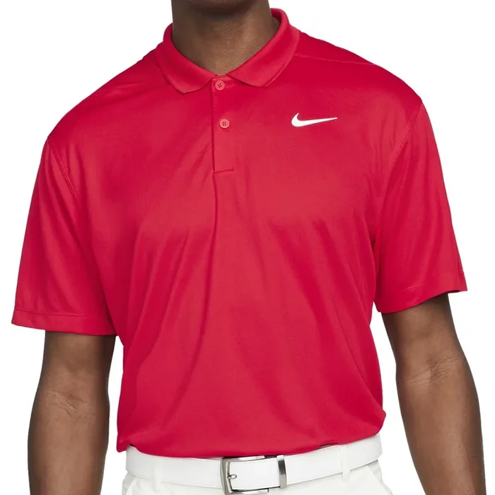 Nike Dri-FIT Victory Solid Polo Shirt – University Red/White