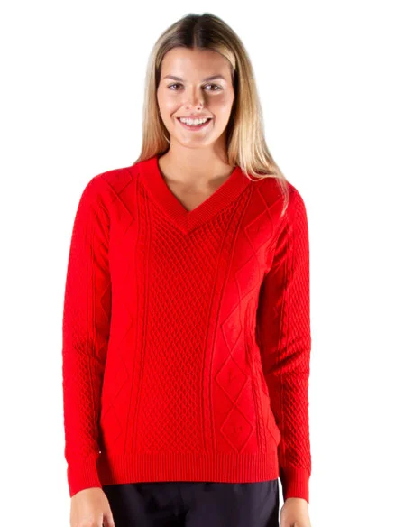 Nivo Women’s Bala Sweater – Red