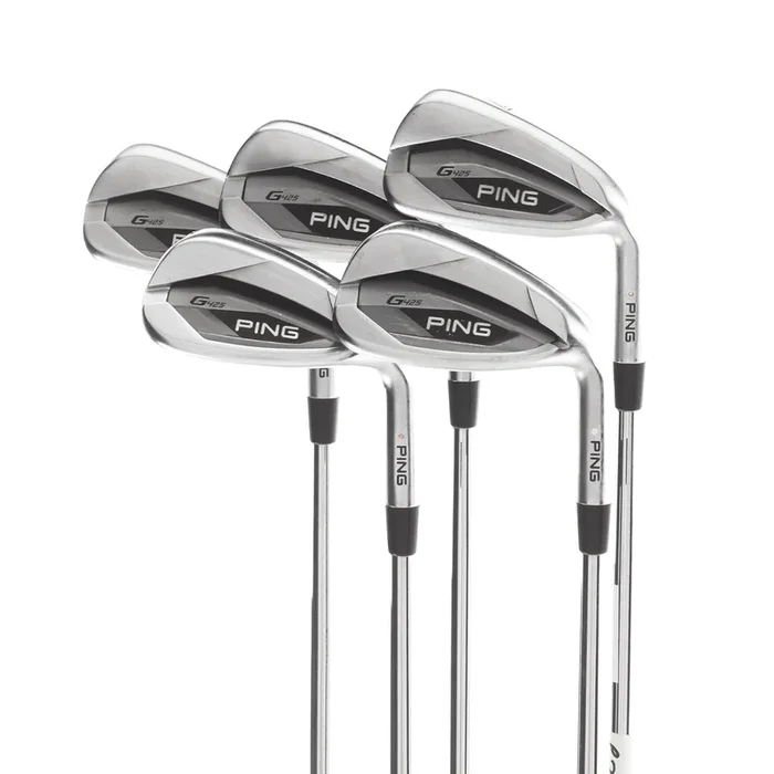 Ping G425 Steel Mens Right Hand Irons 7-SW White Dot 3* Upright Stiff – Dynamic Gold 120