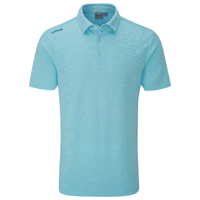 Ping Geo-Camo Polo Shirt – Crystal Blue