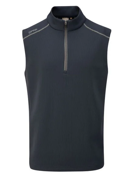 Ping Ramsey 1/2 Zip Ribbed Fleece Vest – Navy