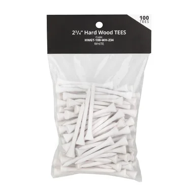 Premium Hard Wood Golf Tees – 100 Count