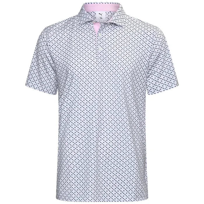 Puma X AP Micro Umbrellas Polo Shirt – White Glow