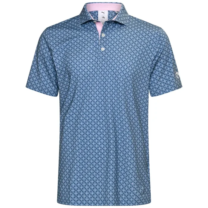 Puma X AP Micro Umbrellas Polo Shirt – Zen Blue