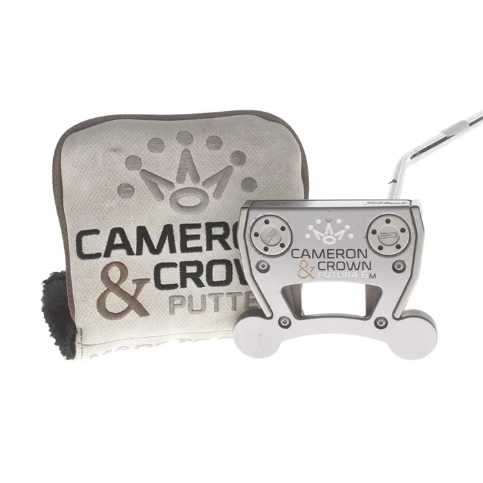 Scotty Cameron Cameron & Crown 6M Mens Right Hand Putter 35″ Mallet – Superstroke Wrist Lock