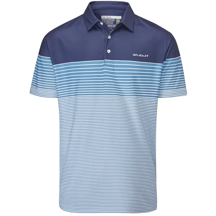 Stuburt Highland Polo Shirt – Midnight/Vintage Blue