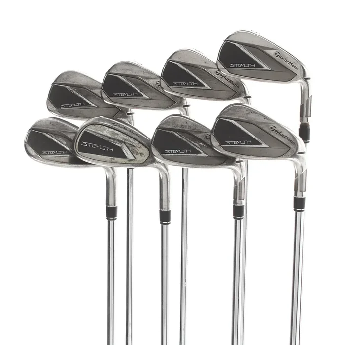 TaylorMade Stealth Steel Mens Right Hand Irons 5-GW+SW Stiff – KBS Max MT