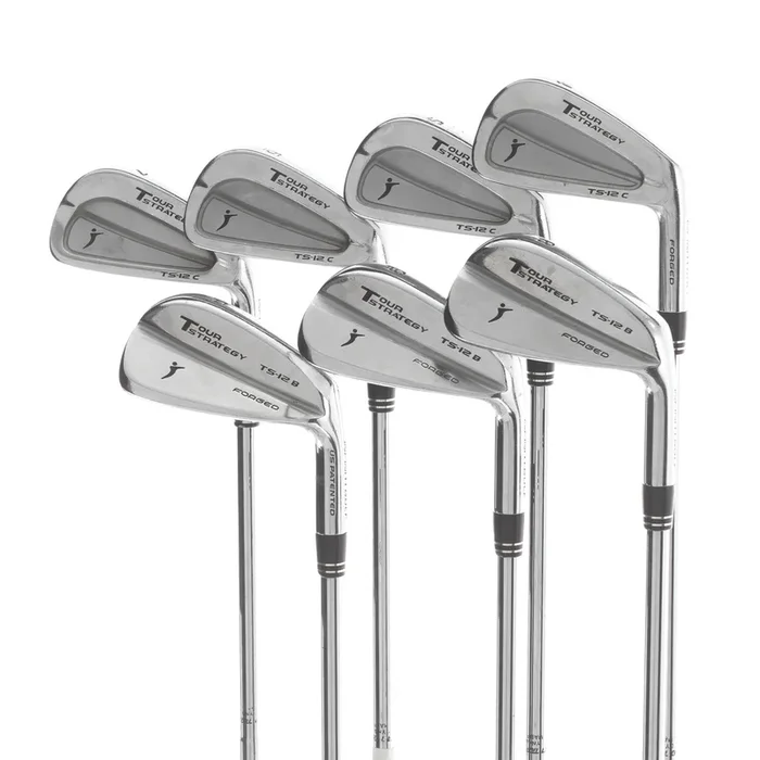 Tour Strategy TS-12C Steel Mens Right Hand Irons 4-PW Stiff – Dynamic Gold s-300