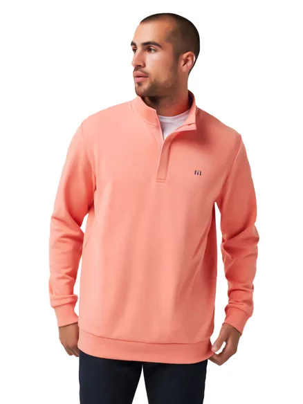 TravisMathew Cloud Quarter Zip 2.0 – Terra Cotta