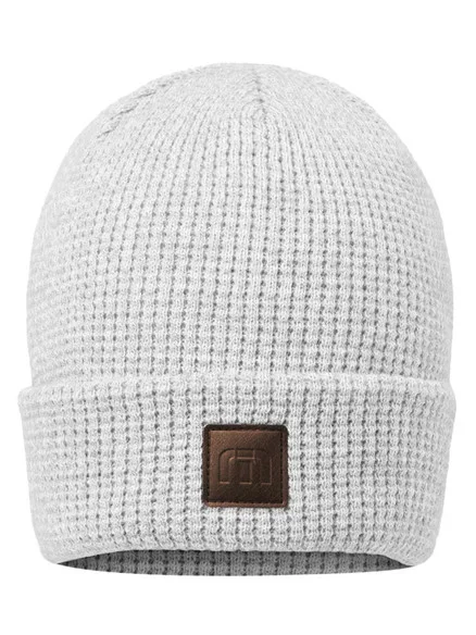 TravisMathew Cloud Waffle Beanie – Heather Grey