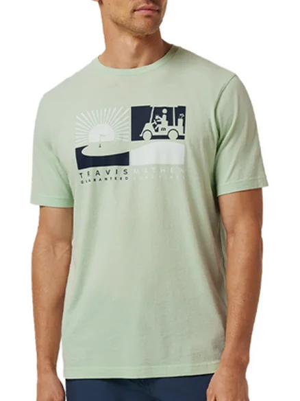 TravisMathew Player Parking T-Shirt – Aqua Foam