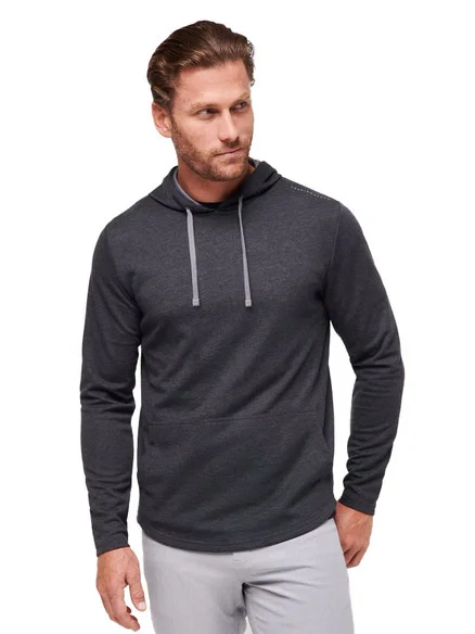 TravisMathew Upgraded Tech Hoodie – Heather Black