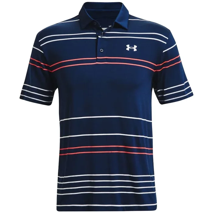 Under Armour Playoff Polo Shirt 2.0 – Academy Navy/Rush Red