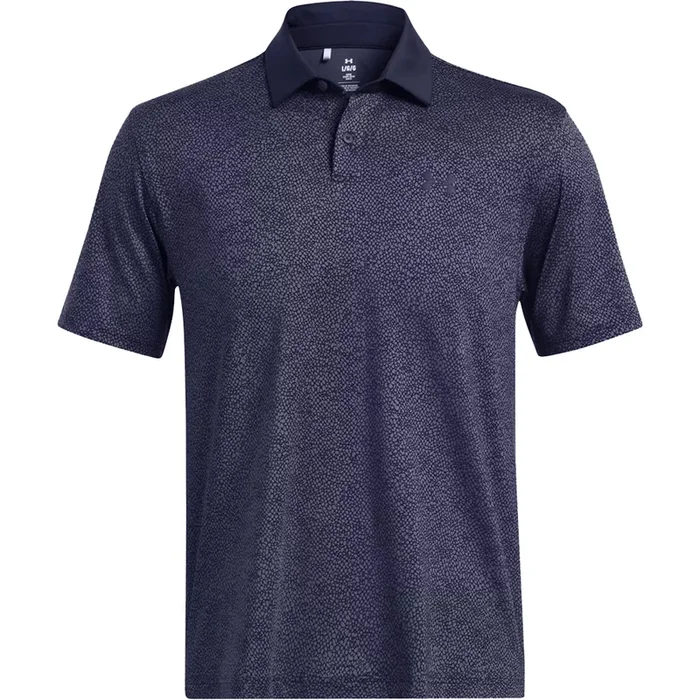 Under Armour T2G Printed Polo Shirt – Midnight Navy/Midnight Navy