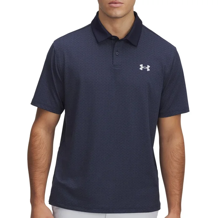 Under Armour Tee To Green Printed Polo Shirts – Midnight Navy/Halo Gray